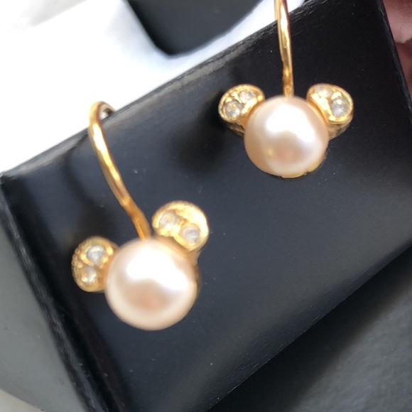 DISNEY Mickey Mouse Gold, Pearl and Gemstone Earrings - Picture 8 of 12